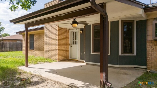 501 Geri Dr, Copperas Cove, TX 76522 - view of patio / terrace with a ceiling fan
