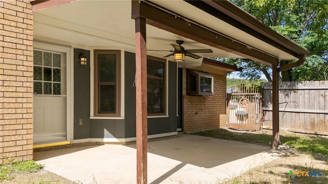 501 Geri Dr, Copperas Cove, TX 76522 - view of patio with ceiling fan