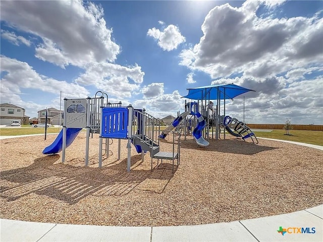 view of jungle gym