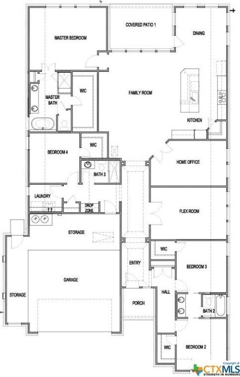 2258 Hoja Ave, New Braunfels, TX 78132 - room layout