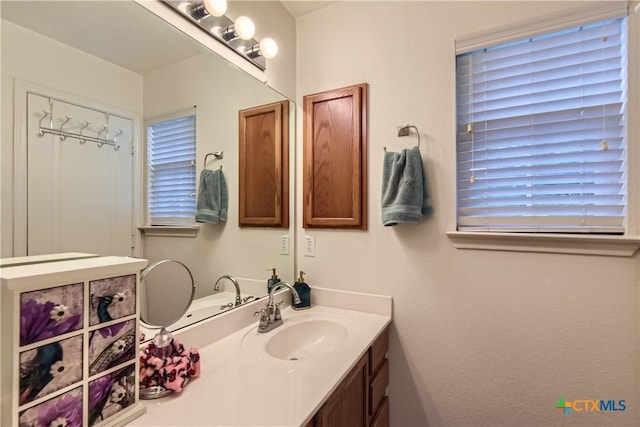 bathroom featuring vanity
