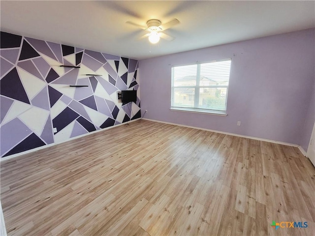 9200 Ashlyn Dr, Killeen, TX 76542 - unfurnished room featuring ceiling fan and wood finished floors