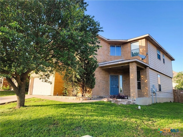 9200 Ashlyn Dr, Killeen, TX 76542 - view of front of property with brick siding and concrete driveway