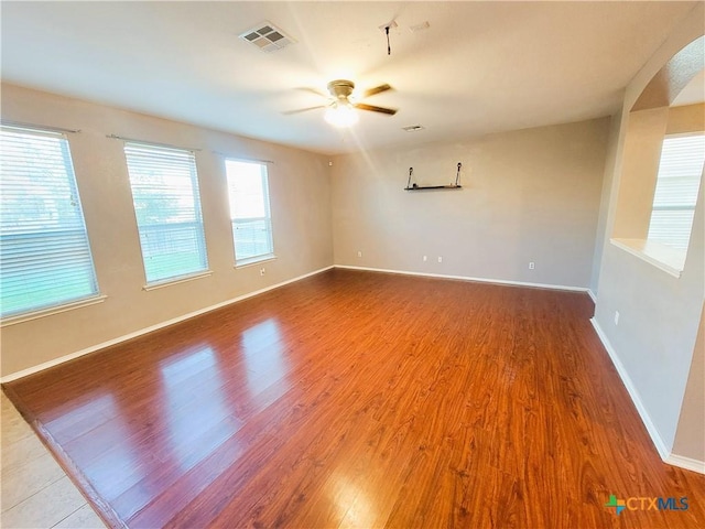 9200 Ashlyn Dr, Killeen, TX 76542 - unfurnished room featuring ceiling fan and wood finished floors