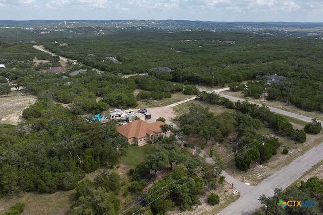 861 Rutherford, Fischer, TX 78623 - drone / aerial view of a heavily wooded area
