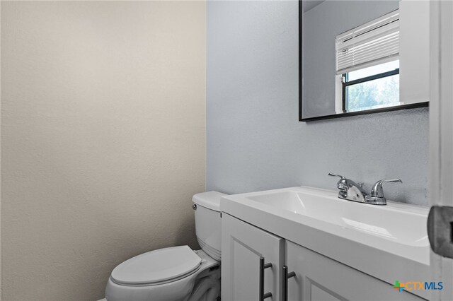 708 N 19th St, Copperas Cove, TX 76522 - half bath with vanity and a textured wall