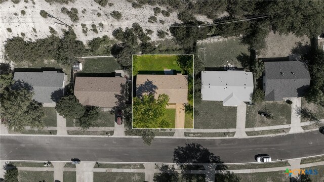 708 N 19th St, Copperas Cove, TX 76522 - aerial view of property and surrounding area with property parcel outlined