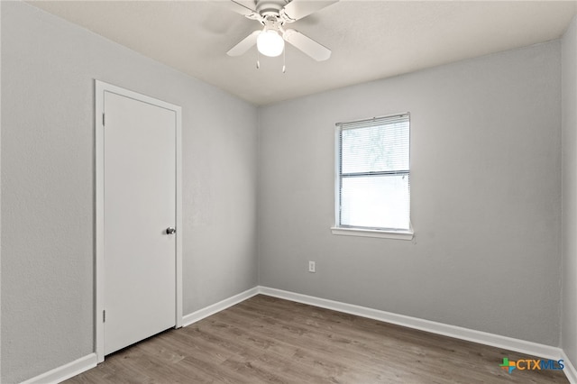 708 N 19th St, Copperas Cove, TX 76522 - unfurnished room with a ceiling fan and wood finished floors
