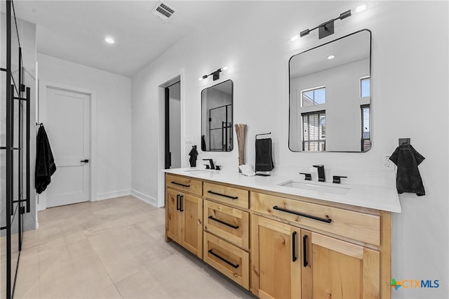 bathroom with vanity