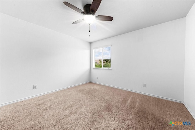 5705 Fenton Ln, Belton, TX 76513 - carpeted empty room featuring a ceiling fan and baseboards