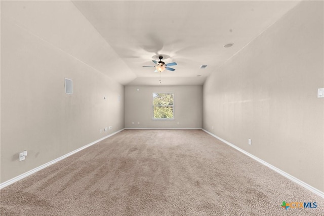 5705 Fenton Ln, Belton, TX 76513 - empty room featuring a ceiling fan, carpet, and baseboards