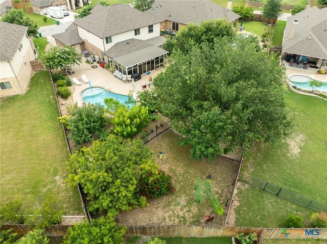 5705 Fenton Ln, Belton, TX 76513 - aerial view of residential area with a pool