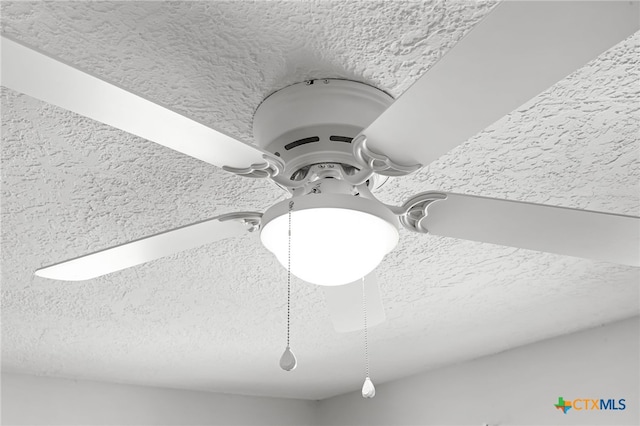 room details with a textured ceiling