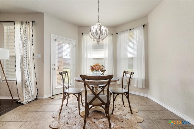 2014 Deer Field Way, Harker Heights, TX 76548 - dining area with a chandelier and light tile patterned floors