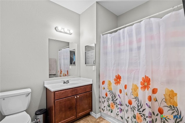 2709 Odem St, Victoria, TX 77901 - bathroom with vanity and a shower with shower curtain