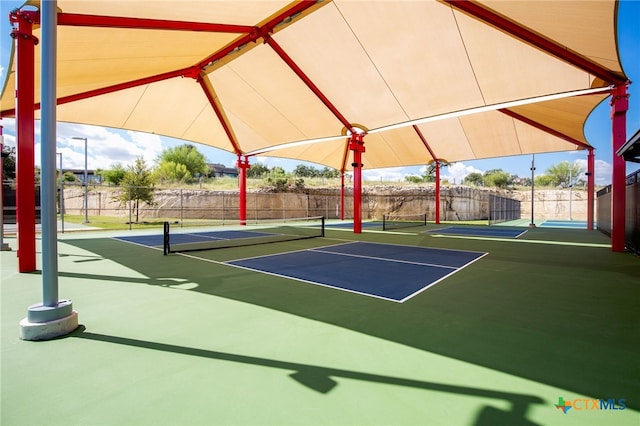 view of tennis court