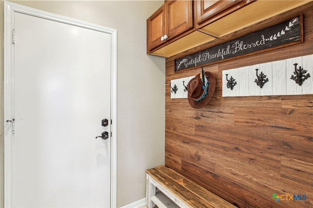 view of mudroom