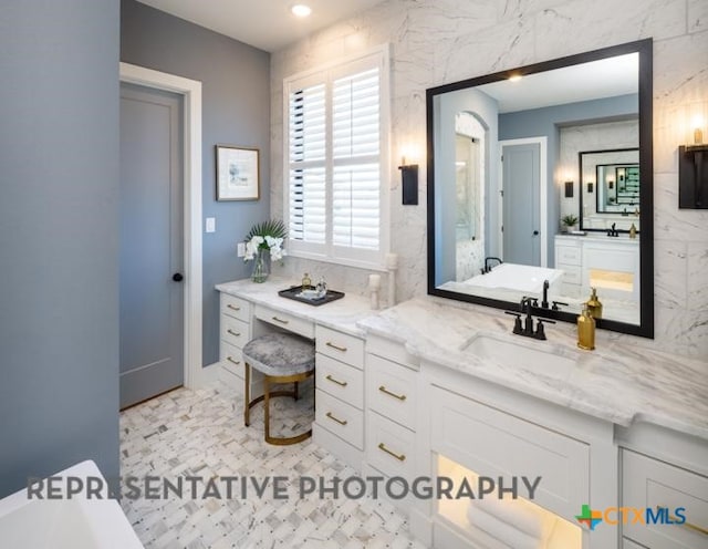 bathroom with vanity