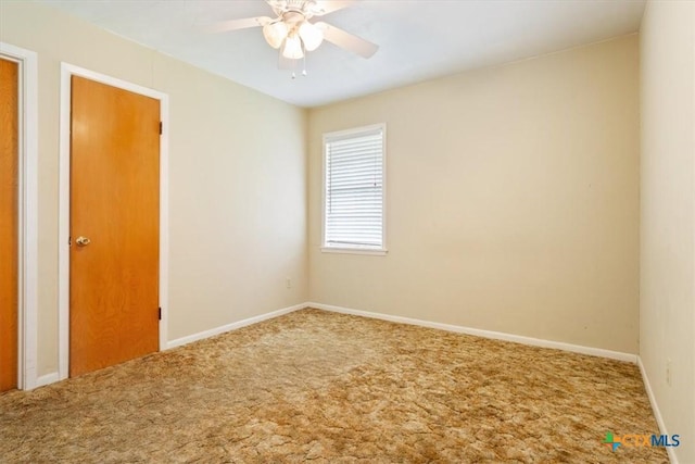 302 W Upshaw Ave, Temple, TX 76501 - carpeted empty room with a ceiling fan and baseboards