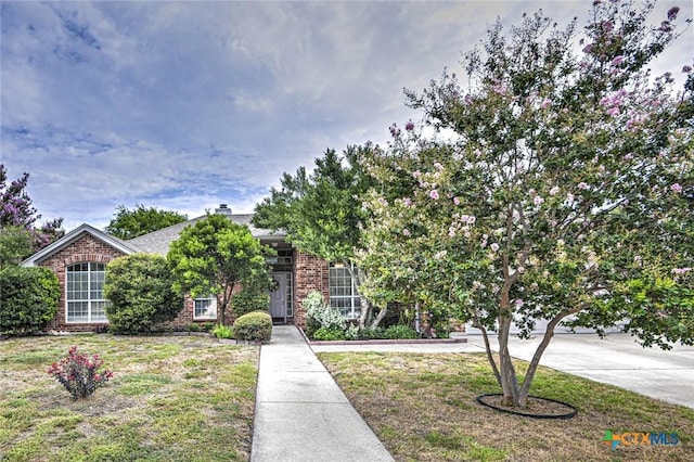 2109 Southport Dr, Killeen, TX 76542 - obstructed view of property with brick siding and a front lawn