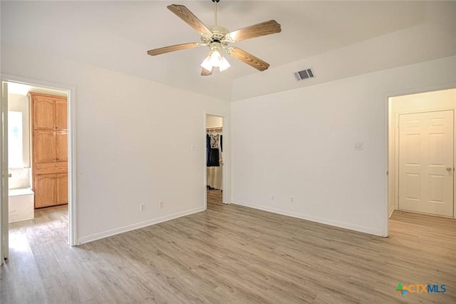 2109 Southport Dr, Killeen, TX 76542 - spare room featuring light wood-type flooring and a ceiling fan