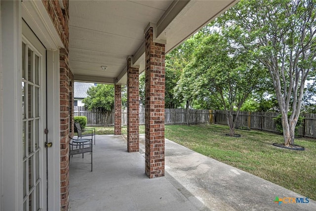 2109 Southport Dr, Killeen, TX 76542 - fenced backyard with a patio