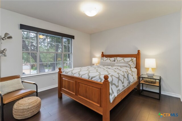 3836 Newland Ct, Round Rock, TX 78681 - bedroom with dark wood-type flooring and baseboards