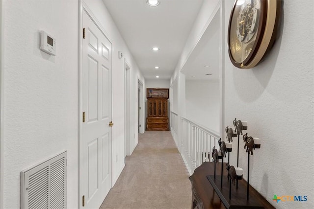 2113 Highland Dr, Salado, TX 76571 - hall with light carpet and recessed lighting