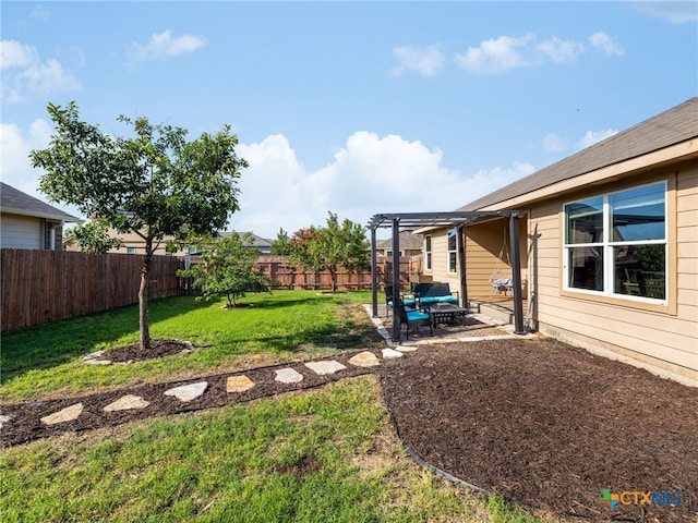 900 Hatton Hill Ln, Austin, TX 78725 - fenced backyard with a pergola and a patio area