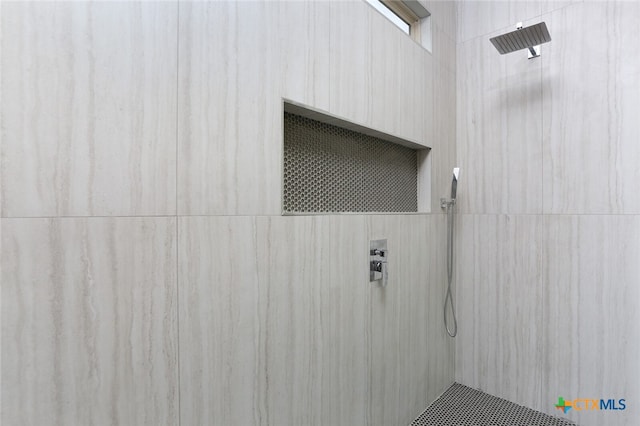 bathroom with a shower