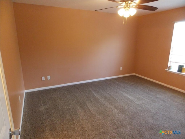 513 Pumpkin Dr, Temple, TX 76502 - carpeted spare room with a ceiling fan and baseboards