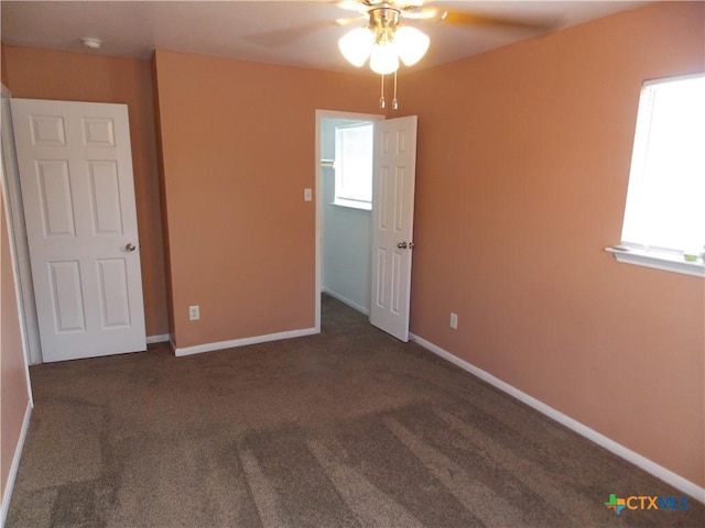 513 Pumpkin Dr, Temple, TX 76502 - empty room with a ceiling fan, carpet flooring, and plenty of natural light