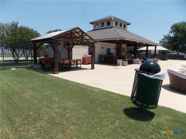 513 Pumpkin Dr, Temple, TX 76502 - view of community with a gazebo, a patio, and outdoor lounge area