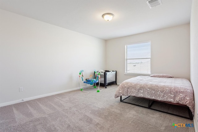 bedroom with carpet flooring