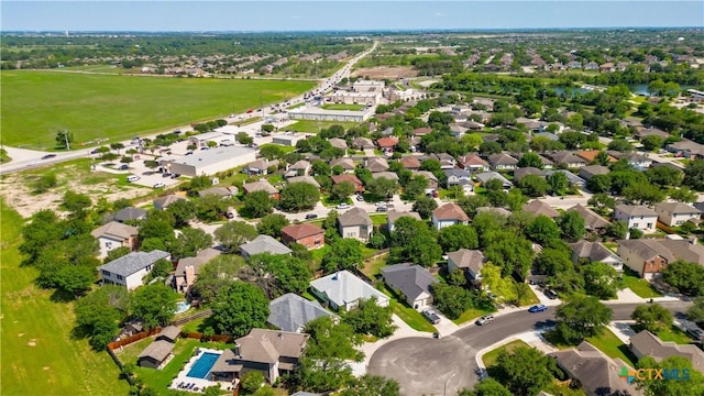 aerial view of residential area