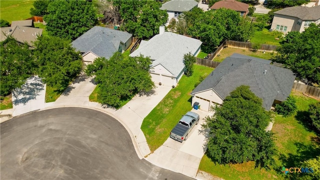 aerial perspective of suburban area