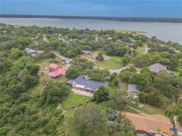 522 Woodland Point Rd, Belton, TX 76513 - birds eye view of property featuring a water view and a residential view