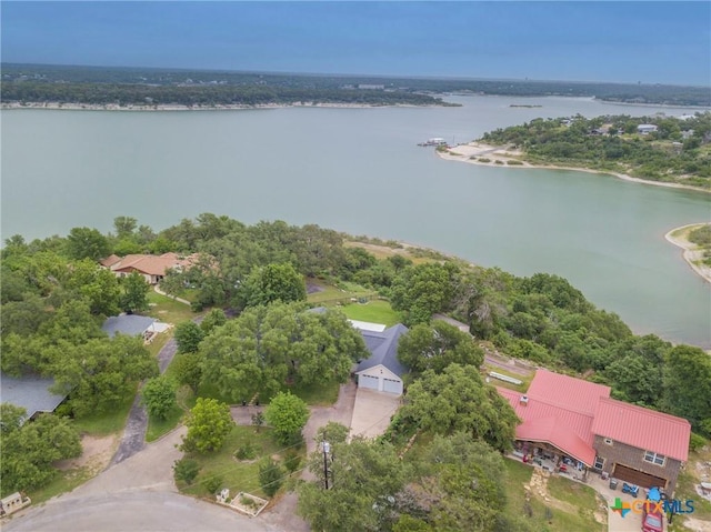 522 Woodland Point Rd, Belton, TX 76513 - drone / aerial view with a water view