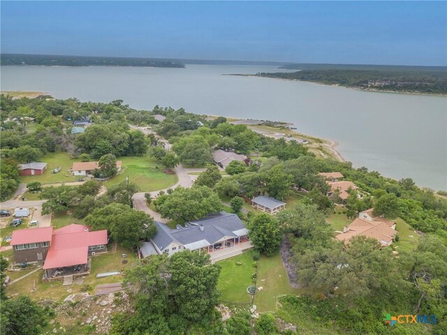 522 Woodland Point Rd, Belton, TX 76513 - drone / aerial view with a water view