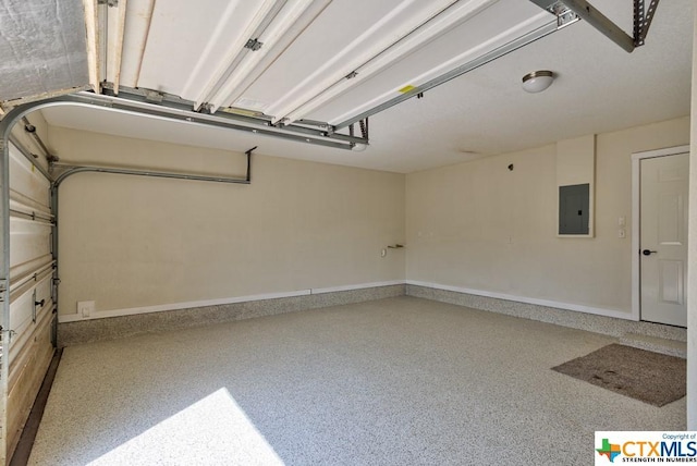 3037 Rustler, Canyon Lake, TX 78133 - garage featuring electric panel and baseboards
