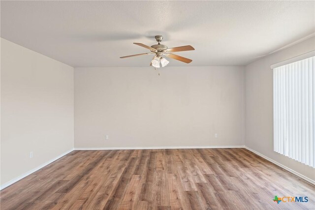 2205 Bald Eagle Ct, Killeen, TX 76549 - spare room with wood finished floors and ceiling fan