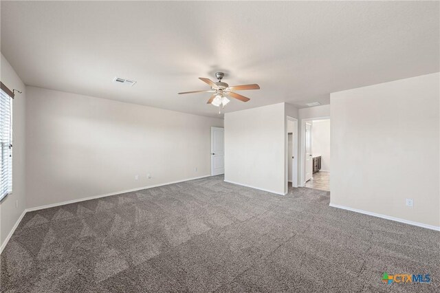 2205 Bald Eagle Ct, Killeen, TX 76549 - carpeted spare room featuring a ceiling fan and baseboards