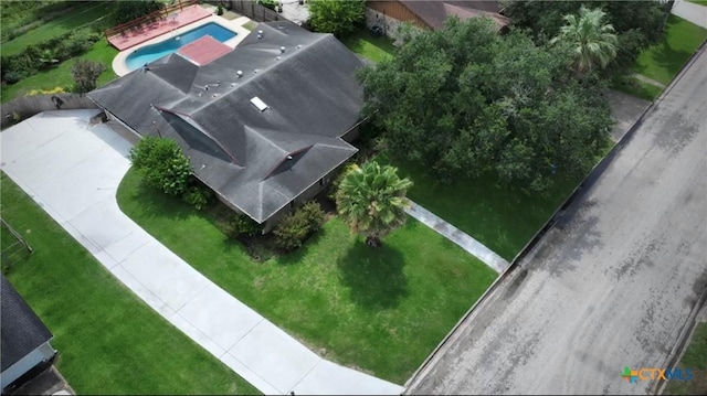 1001 Brookhollow Dr, Port Lavaca, TX 77979 - bird's eye view of a pool area