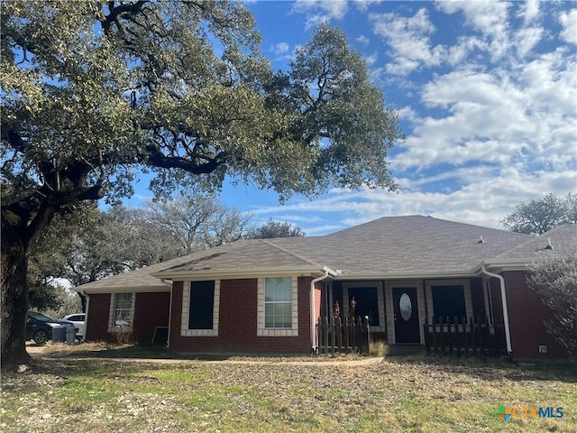 view of ranch-style home