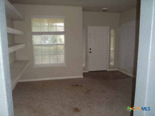 view of carpeted entryway