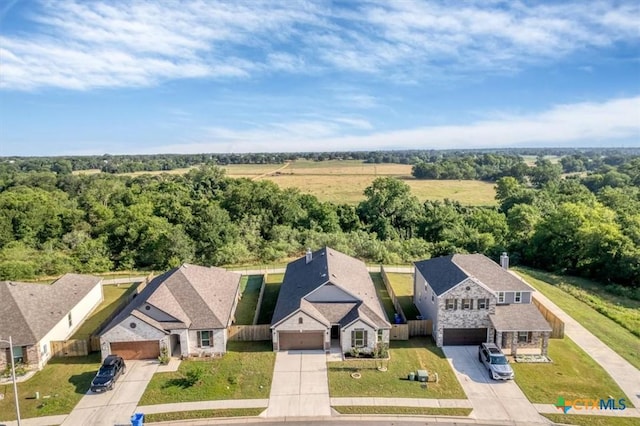 aerial view of property and surrounding area