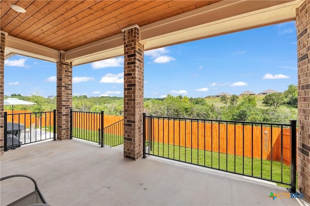 view of patio / terrace