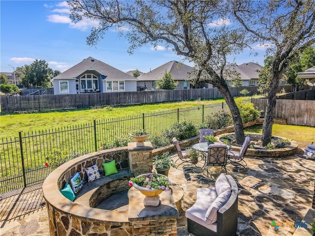 535 Mission Hill Run, New Braunfels, TX 78132 - view of patio with outdoor dining space