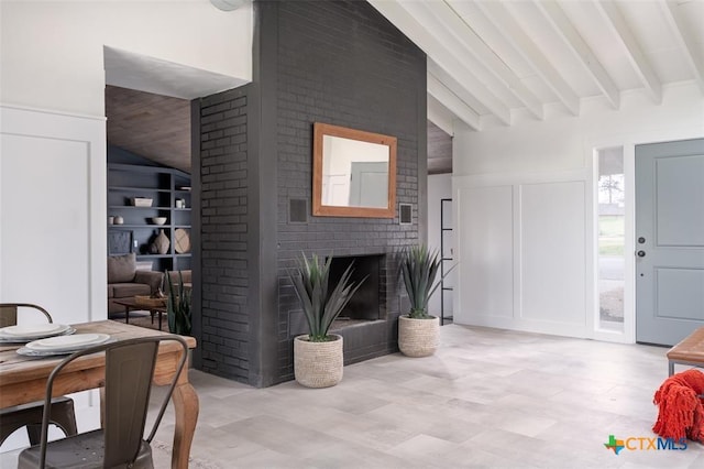 119 W Crockett St, Luling, TX 78648 - living room with a fireplace and a decorative wall