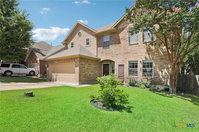 view of front of property with a front yard